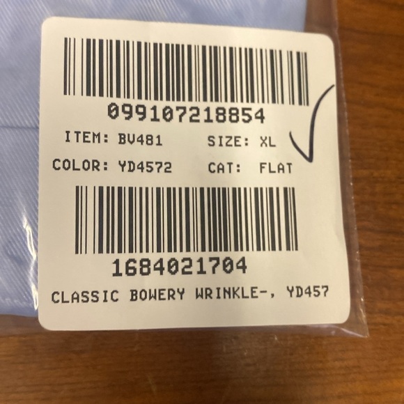 J Crew Bowery wrinkle-free dress shirt with point collar BV481 - Picture 6 of 6